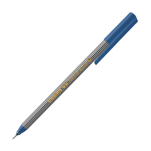 Edding E-55 Fineliner Keçe Uçlu Kalem Çelik Mavisi - 1