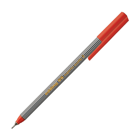 Edding E-55 Fineliner Keçe Uçlu Kalem Kırmızı - 1