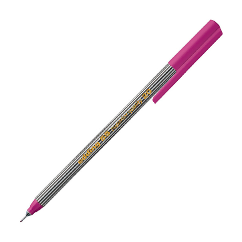 Edding E-55 Fineliner Keçe Uçlu Kalem Koyu Pembe - 1