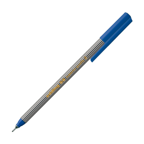 Edding E-55 Fineliner Keçe Uçlu Kalem Mavi - 1