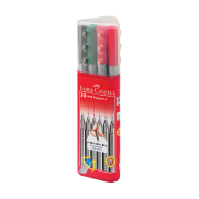 Faber-Castell Grip Finepen 0.4Mm Keçe Uç 10 Renk Plastik Kutu (151611) - FABER CASTELL