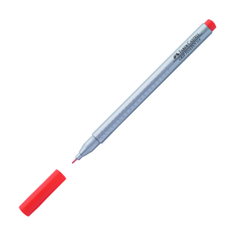 Faber-Castell Grip Finepen 0.4Mm Keçe Uç Lal Kırmızı (151626) - 1