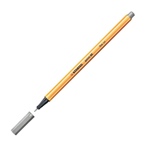 Stabilo 88 Point Fineliner Keçe Uçlu Kalem 0.4Mm 94 Açık Gri - 1