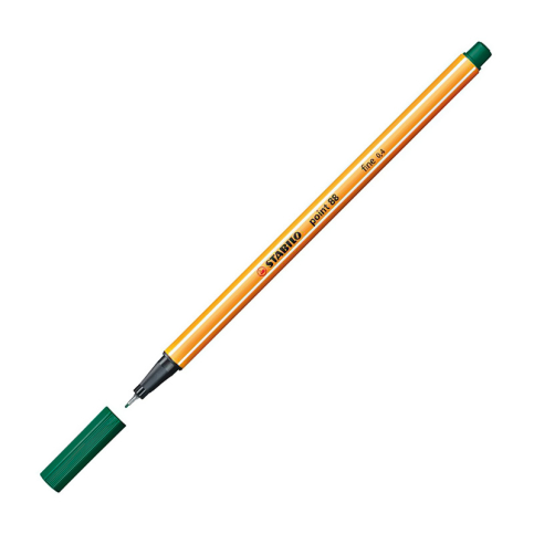 Stabilo 88 Point Fineliner Keçe Uçlu Kalem 0.4Mm 53 Cam Yeşili - 1