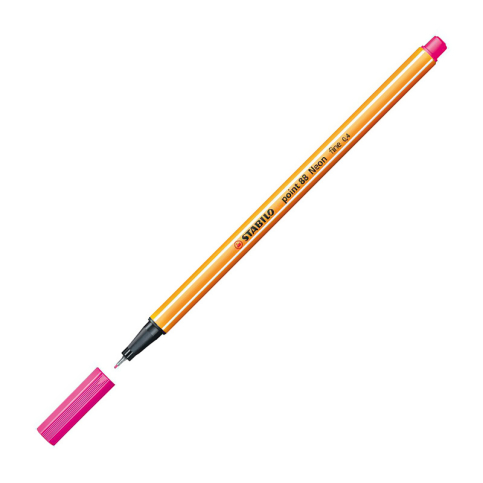 Stabilo 88 Point Fineliner Keçe Uçlu Kalem 0.4Mm 056 Floresan Pembe - 1