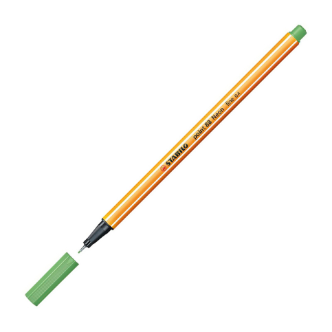 Stabilo 88 Point Fineliner Keçe Uçlu Kalem 0.4Mm 033 Floresan Yeşil - 1