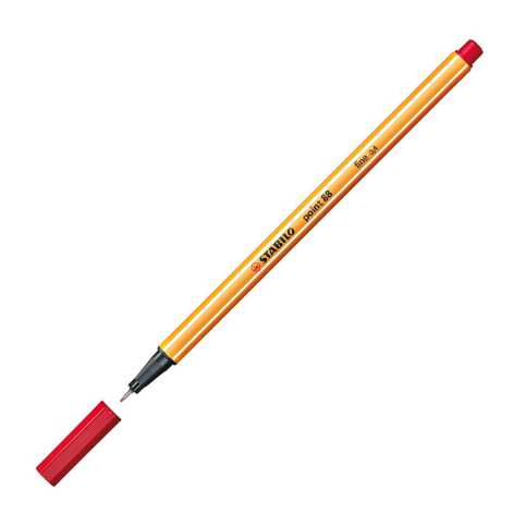 Stabilo 88 Point Fineliner Keçe Uçlu Kalem 0.4Mm 40 Kırmızı - 1