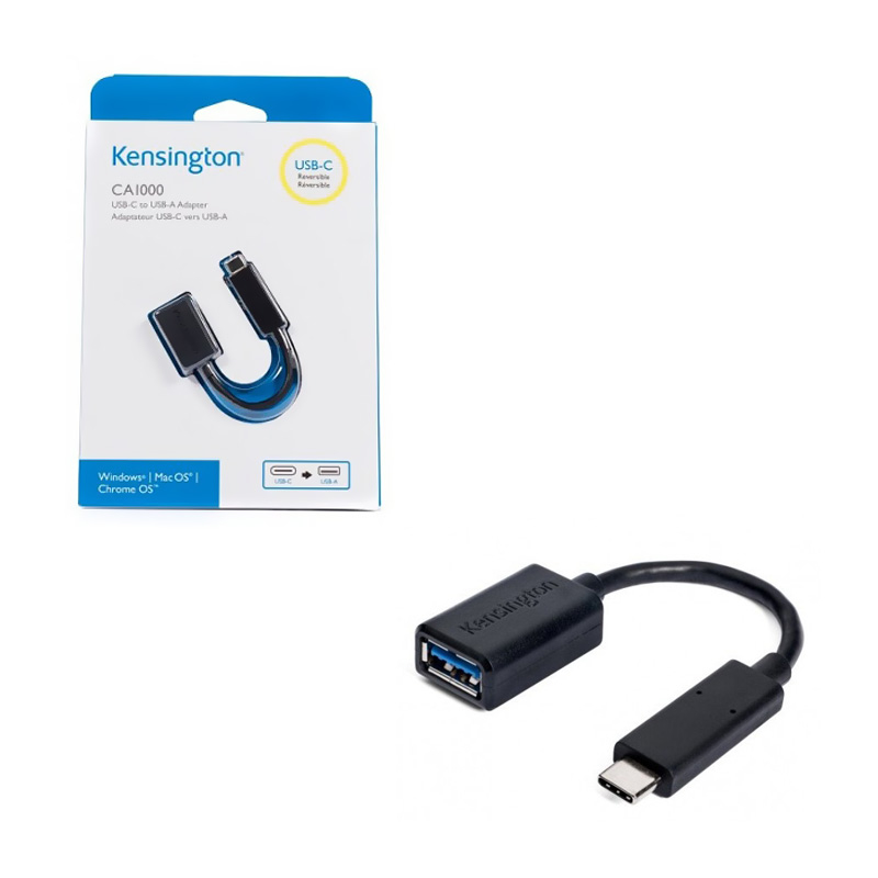 Kensington CA1000 USB C to USB A Adapter USB Data Transfer Cable