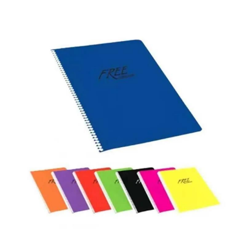 Keskin Free Spiralli Defter A5 Çizgili 80 Yaprak (450121) - 1