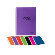 Keskin Free Spiralli Plastik Kapak Defter A4 Çizgili 160 Yaprak (320481) - KESKİN