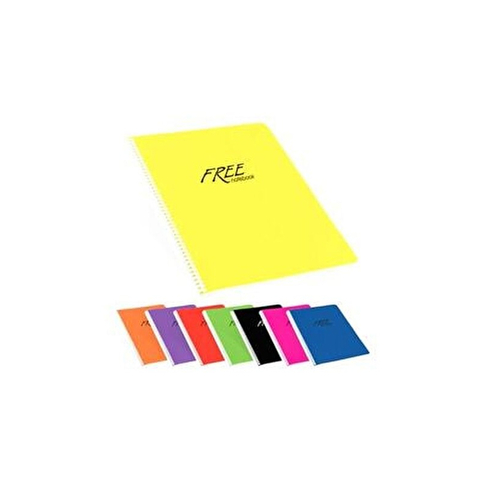 Keskin Free Spiralli Defter A5 Çizgili 60 Yaprak (450101) - 1