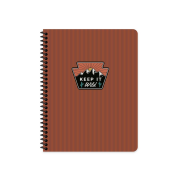 Keskin Outdoor Spiralli Sert Kapak Defter 17X24 Çizgili 80 Yaprak Bordo (411002) - 1