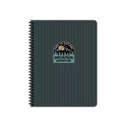 Keskin Outdoor Spiralli Sert Kapak Defter 17X24 Çizgili 80 Yaprak Mavi (411003) - 1