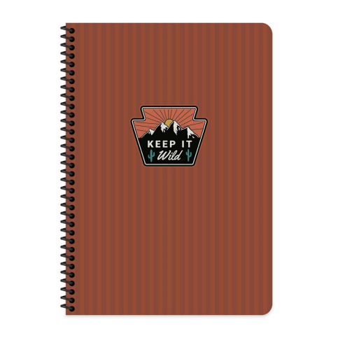 Keskin Outdoor Spiralli Sert Kapak Defter 17X24 Kareli 80 Yaprak Bordo (411012) - 1