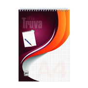 Keskin Truva Spiralli Bloknot A4 Kareli 40 Yaprak (145502) - KESKİN