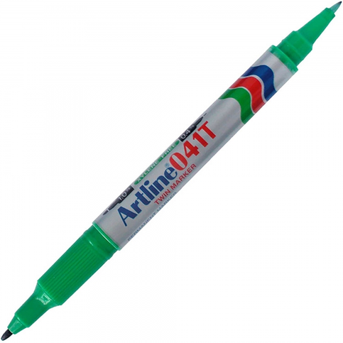 Artline Ek-041T Çift Uçlu Permanent Markör Yeşil - 2