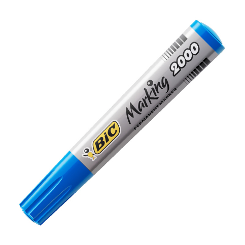 Bic 2000 Permanent Markör Koli Kalemi Yuvarlak Uç Kırmızı (8209133) - 2