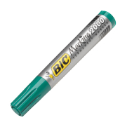 Bic 2000 Permanent Markör Koli Kalemi Yuvarlak Uç Yeşil - 1