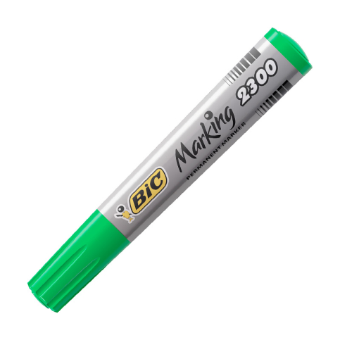 Bic 2300 Permanent Markör Koli Kalemi Kesik Uç Siyah (8209263) - 4