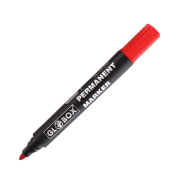 Globox 6769 Permanent Markör Koli Kalemi Yuvarlak Uç Kırmızı - GLOBOX