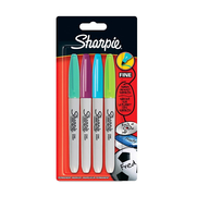 Sharpie Fine Permanent Markör Canlı 4 Renk (1985859) - 1