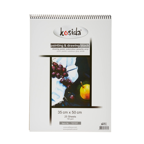 Kosida Resim Bloğu 35X50 25 Yaprak 190Gr (10191) - 1