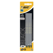 Bic Evolution Kurşun Kalem Siyah 4Lü Blister (896016) - Bic