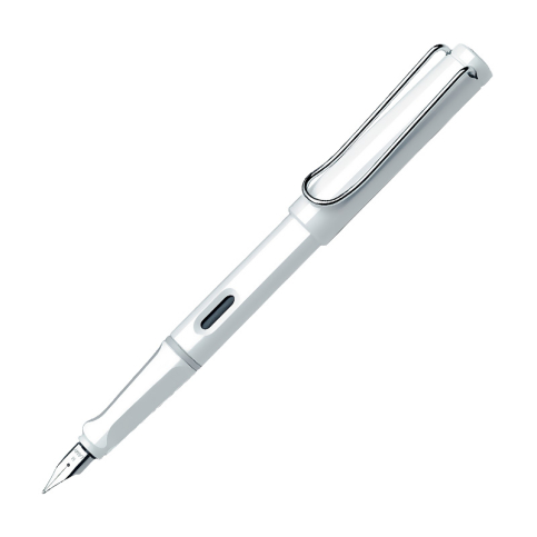 Lamy 19 Safari Dolma Kalem M Uç Parlak Beyaz - 1