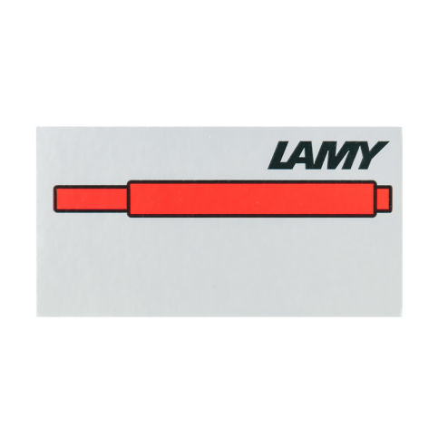 Lamy T10 Dolma Kalem Kartuşu Kırmızı 5Li - 2