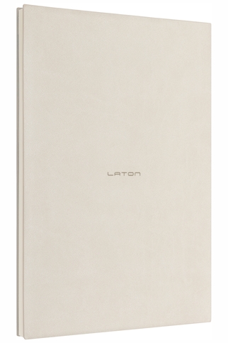 Laton Unelma A5 Tarihsiz Planlayıcı Premium Termo Deri Yumuşak Kapak Defter 14X21Cm 160 Yaprak Açık Gri - 1