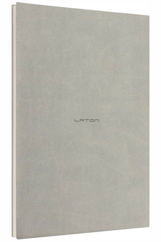 Laton Unelma A5 Tarihsiz Planlayıcı Premium Termo Deri Yumuşak Kapak Defter 14X21Cm 160 Yaprak Gri - 1