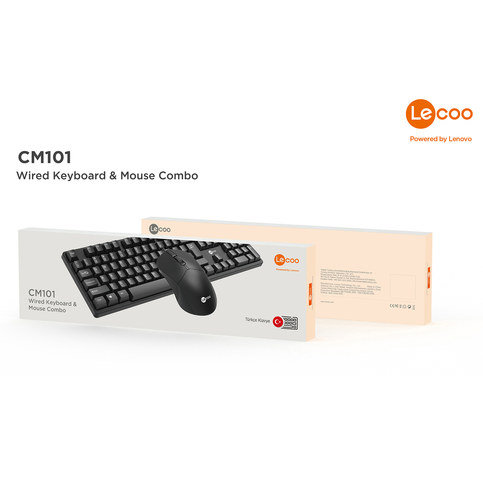 Lecoo Cm101 Kablolu Klavye Mouse Q Usb Siyah - 2