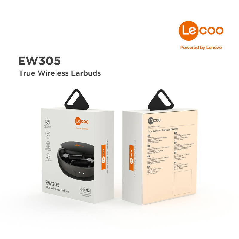 LECOO EW305SYH KABLOSUZ TWS BLUETOOTH KULAK İÇİ MİKROFONLU KULAKLIK SİYAH #5