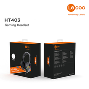 Lecoo Ht403 Kablolu Kulaklık Usb2.0 Rgb Aydınlatmalı Siyah - 8