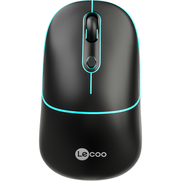 Lecoo Ws210 Bluetooth & 2.4G Wifi Wireless Charging Mouse Siyah (Şarjlı ) - 1