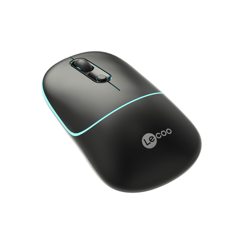 Lecoo Ws210 Bluetooth & 2.4G Wifi Wireless Charging Mouse Siyah (Şarjlı ) - 2