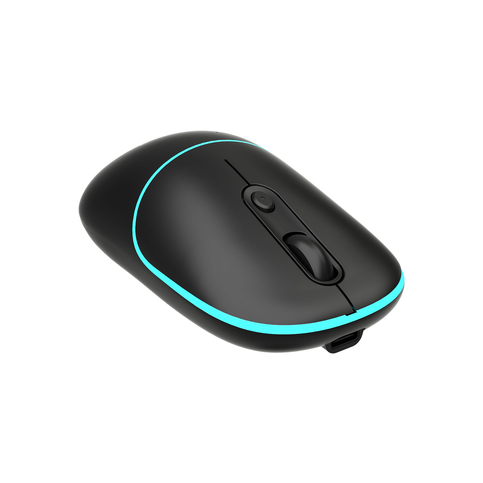 Lecoo Ws210 Bluetooth & 2.4G Wifi Wireless Charging Mouse Siyah (Şarjlı ) - 5