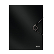 Leitz 4568 Solid Kalın Lastikli Dosya Siyah - LEİTZ