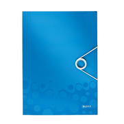 Leitz 4599 Active Wow İnce Lastikli Dosya Metalik Mavi - LEİTZ