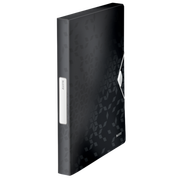 Leitz 4629 Active Wow Kalın Lastikli Dosya Metalik Siyah - LEİTZ