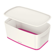 Leitz 5229 Mybox Kapaklı Küçük Boy Saklama Kutusu Pembe-Beyaz - LEİTZ