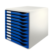 Leitz 5281 10 Çekmeceli Evrak Rafı Mavi - LEİTZ