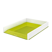 Leitz 5361 Wow Duo Çift Renkli Evrak Rafı Metalik Yeşil Tekli - LEİTZ