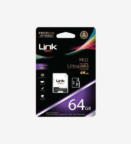 Linktech Lmc-M111 Micro Sdxc Ultra Hafıza Kartı 64Gb - 1