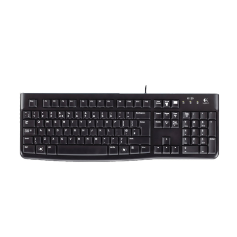 Logitech K120 Kablolu Klavye Qtr Usb Siyah (920-002505) - 1