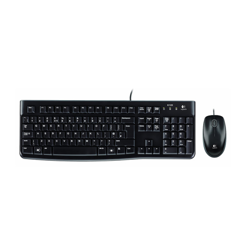 Logitech Mk120 Kablolu Klavye Mouse Q Usb Siyah (920-002560) - 1