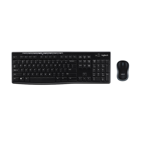 Logitech Mk270 Kablosuz Klavye Mouse Q Usb Siyah (920-004525) - 1