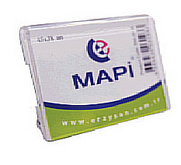Mapi Dikdörtgen İsimlik 45X38Mm Şeffaf 5Li (5010115) - Mapi