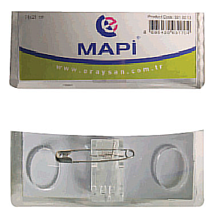 Mapi Dikdörtgen İsimlik 74X25Mm Şeffaf 5Li (5010112) - 1