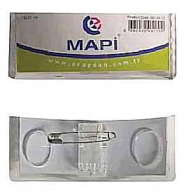 Mapi Dikdörtgen İsimlik 74X28Mm Şeffaf 5Li (5010113) - 1